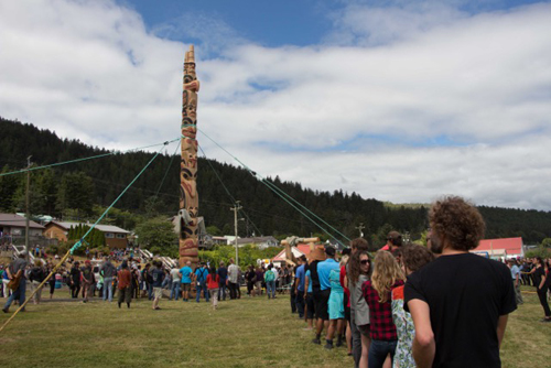 Totem pole in Haida Gwaii