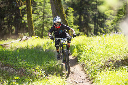 Downhill biking in Penticton