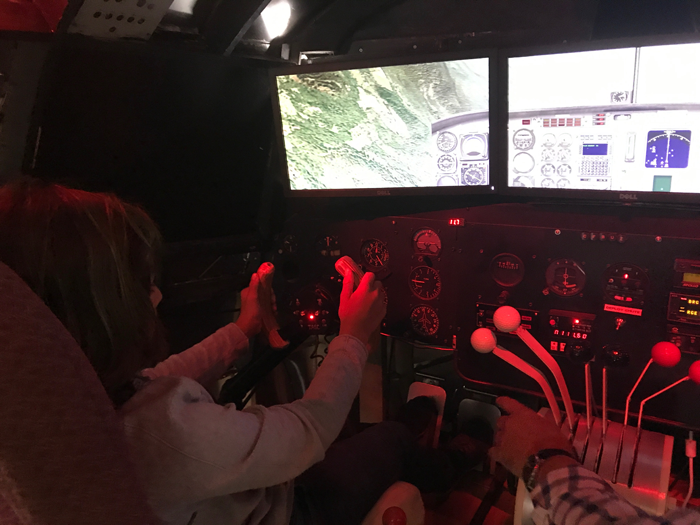 Simulator at Texada Aerospace camp