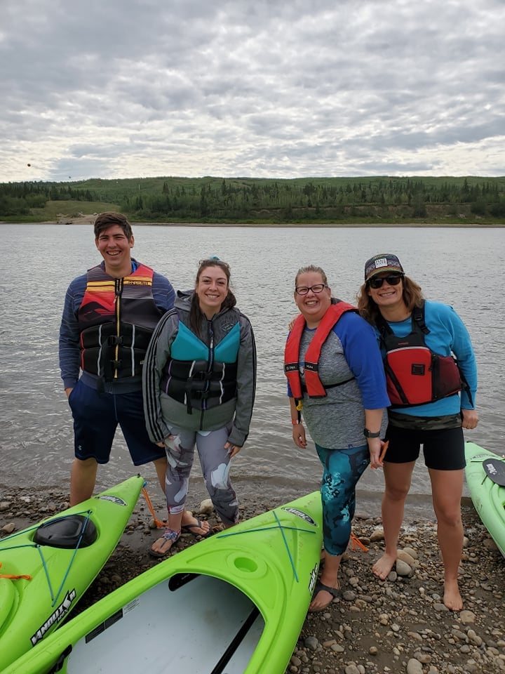 Participants at the 2021 Paddle the Peace in Peace River, Alberta