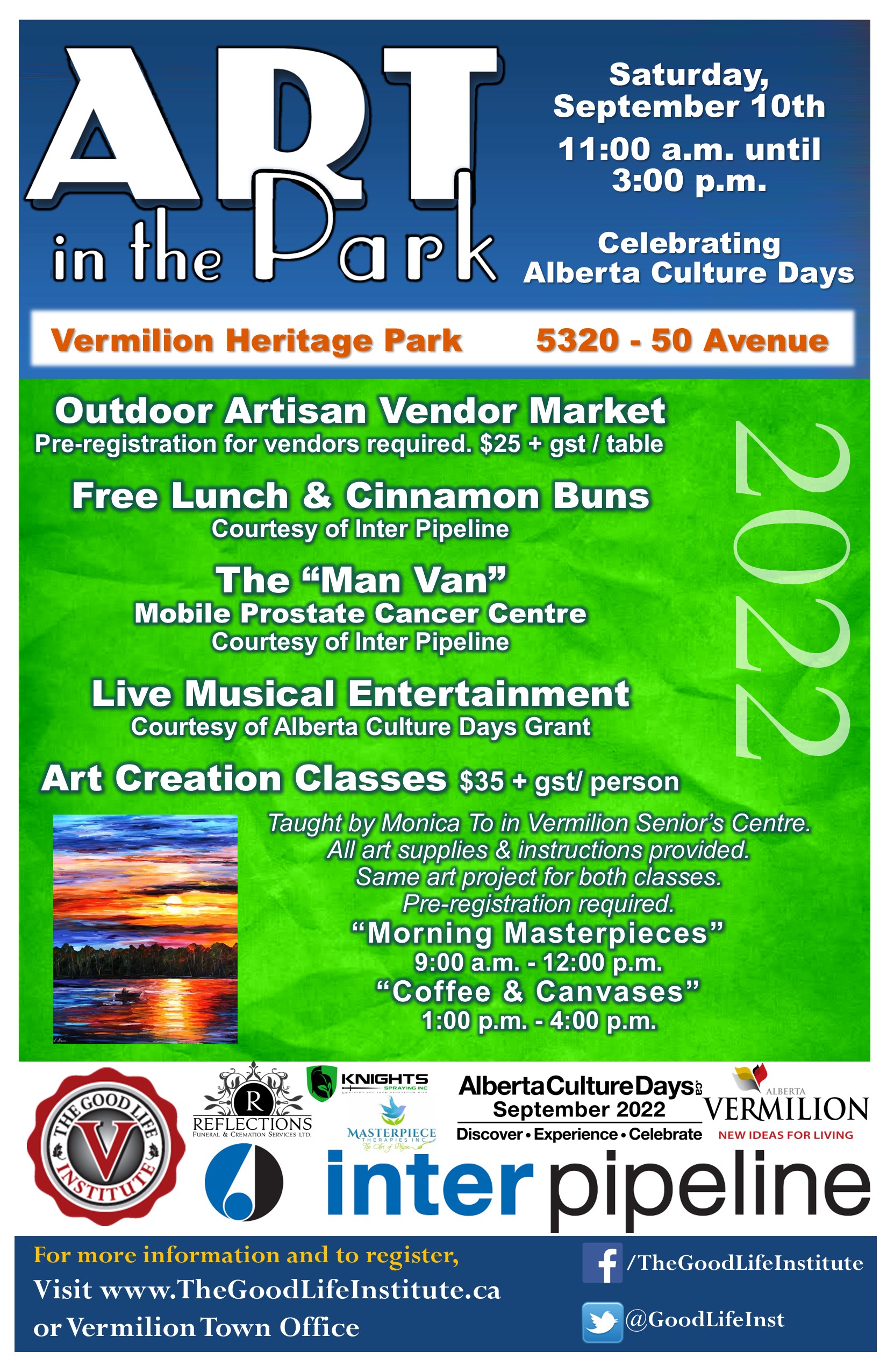 Art in the Park 2022 Schedule