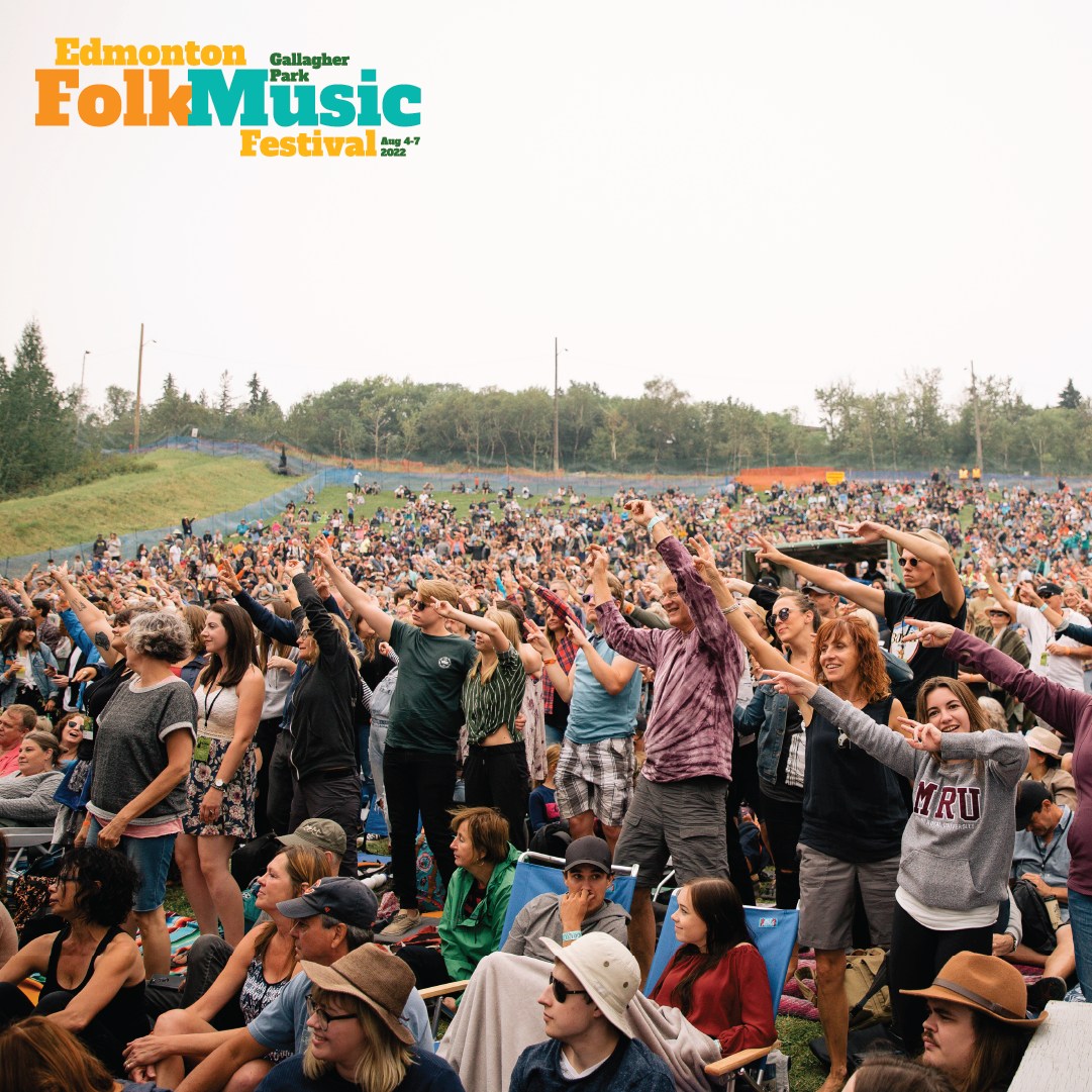 The crowd at the Edmonton Folk Festival