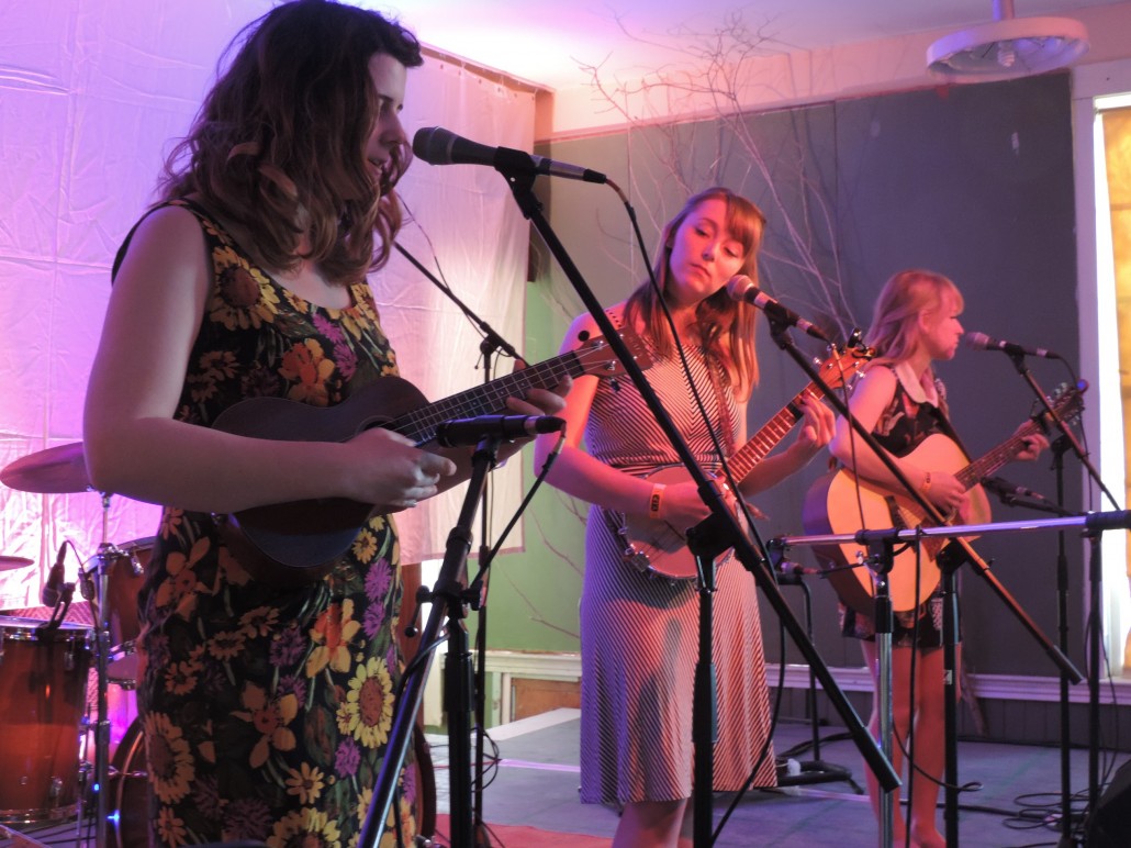 A group of females performing at the 2015 east coulee springfest