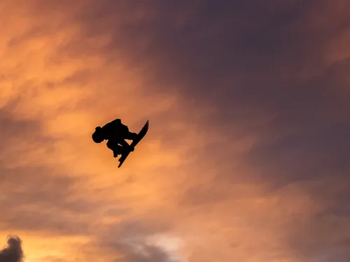 World Ski & Snowboard Festival aerial skier