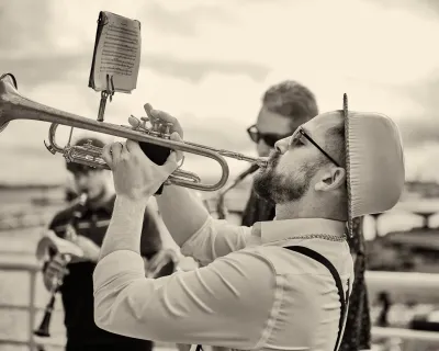 trumpet player at Nanaimo Jazz Fest