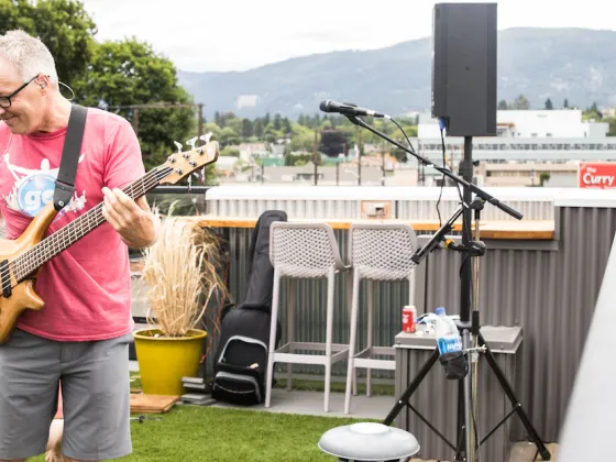 Rooftop concert downtown Vernon BC