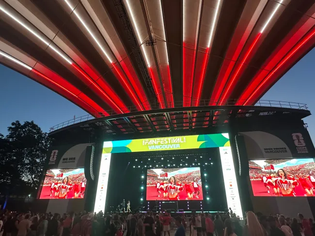 Watch party at Freedom Mobility Amphitheatre PNE Vancouver FIFA Fan Festival