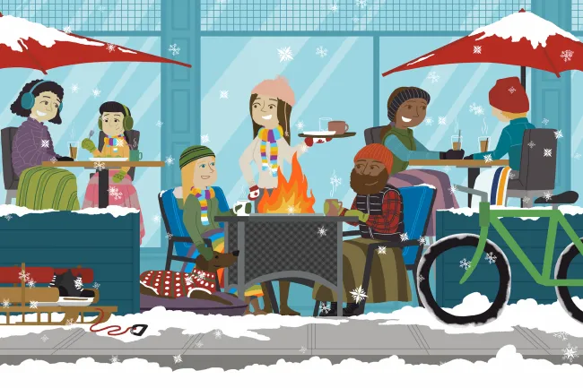 Jason Blower #YEGWinterPatios postcard