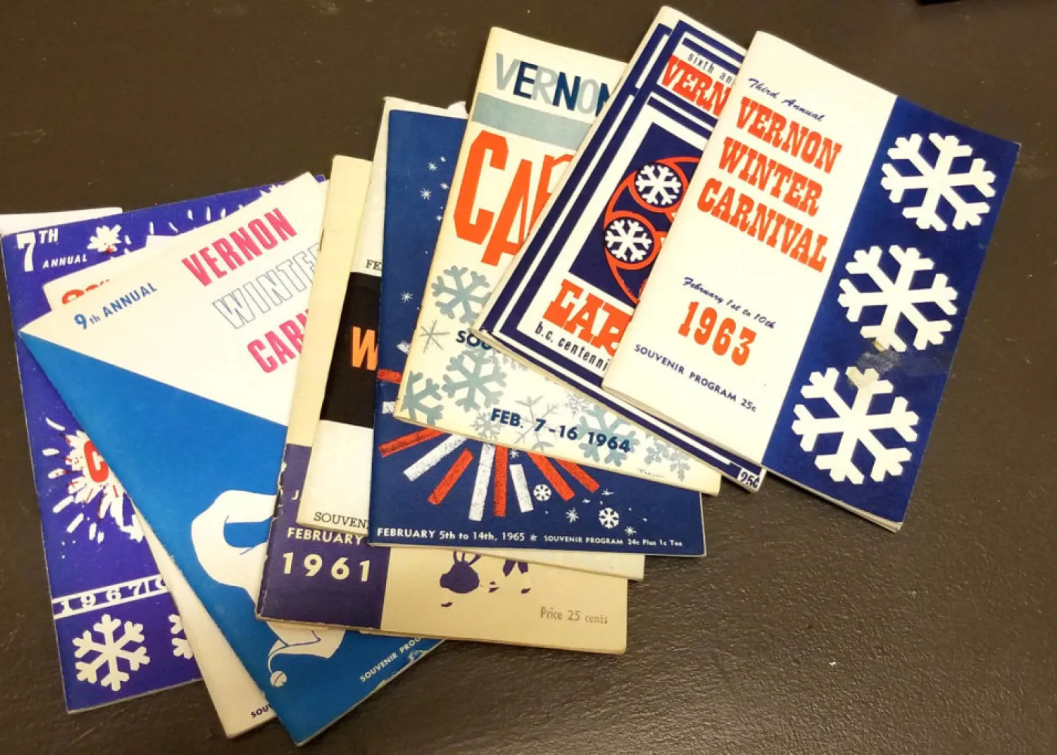 Vernon Winter Carnival programs and brochures over the years Vernon Winter Carnival programs and brochures over the years
