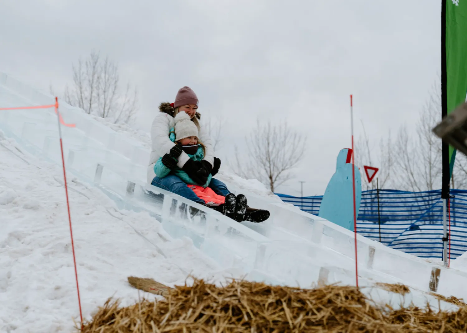 A family favourite at the carnival is the ice slide. A family favourite at the carnival is the ice slide.