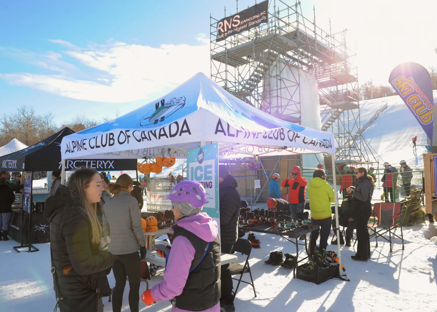View of the grounds for YEG Snow &amp; Ice Fest